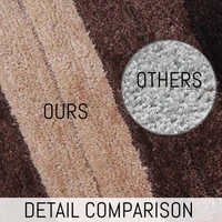 LUXE HOME INTERNATIONAL Bath Mat Super Soft Non Slip Mat For Bathroom, Bedroom, Living Room - 40x60 cm, Walnut