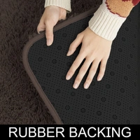 Luxe home International  LuxeHome Carpets Marino Fur 2000 GSM Thick Foot Mat Anti Skid Non Slip Spill Absorbent Washable and Quick Dry Rugs for Home Bedroom (6x9 Ft, Chocolate, Pack of 1)  - 6x9, Chocolate
