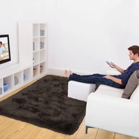 Luxe home International  LuxeHome Carpets Marino Fur 2000 GSM Thick Foot Mat Anti Skid Non Slip Spill Absorbent Washable and Quick Dry Rugs for Home Bedroom (6x9 Ft, Chocolate, Pack of 1)  - 6x9, Chocolate