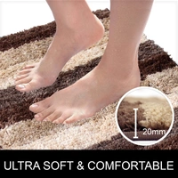 LUXE HOME INTERNATIONAL Bath Mat Super Soft Non Slip Mat For Bathroom, Bedroom, Living Room - 45x75 cm, Amber