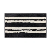 LUXE HOME INTERNATIONAL Florida Bath Mat, Super Soft Microfibre 2000 GSM, Non-Slip, Absorbent - Door Mat for Bathroom, Bedroom, Kitchen, Floor - 38x58 cm, Anthra