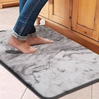 LUXE HOME INTERNATIONAL Cuba PVC Loop Utility Anti-Fatigue Indoor/Outdoor Mats for Home | Cushioned, Non Slip, Washable | Mat for Kitchen, Garage & More - 45x75 cm, Brown
