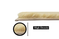LUXE HOME INTERNATIONAL Ruffle Bath Mat Rabbit Fur 1000 Gsm Bathroom Door Rectangular Foot Mats Anti Skid Water Absorbent Easy Machine Washable Rug For Entrance|Kitchen Floor|45X75 Cm|Gold|Pack Of 1 - 45x75 cm, Gold