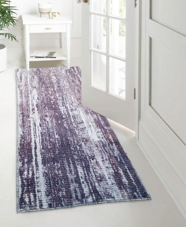 LUXE HOME INTERNATIONAL Runner Design Area Rugs - 2x5 Non-Slip, Abstract Runner for Kitchen, Living Room, Bedroom, Dining Room, Entryway - 2x5 Ft, Brown