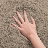 Luxe Home International  LuxeHome Carpets, Marino Fur 2000 GSM Thick FootMat, Antiskid Nonslip, Spill Absorbent, Washable and Quick Dry Rugs for Home Bedroom Hall Livingroom Floor Mat 6x9 Ft (Taupe Pack of 1) - 6X9, Taupe