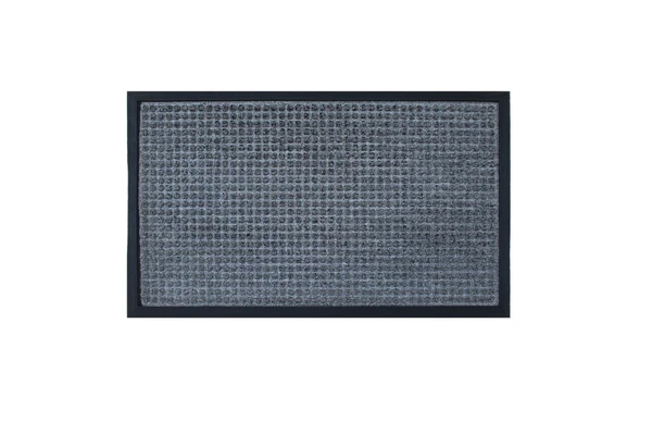 LUXE HOME INTERNATIONAL Luxe Home PVC Rubber Outdoor Door Mat Polkadot Design Long Main Entrance Doormate Anti Slip Waterproof Welcome Mats for Floor, Bathroom, Kitchen, Office, Gym (Grey, 45x75 cm, Pack of 1 ) - Grey