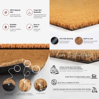 Luxe Home International Home Sweet Home Printed Design Coir Doormat for Entrance (71 x 45 cm ) - 71x 45 Cm, White