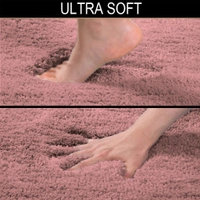 LUXE HOME INTERNATIONAL Vegas Floor Runner Soft, Non Slip Rugs for Bedroom side and Bathroom Floor - 2x5 Ft, Fuscia