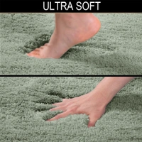 LUXE HOME INTERNATIONAL Vegas Floor Runner Soft, Non Slip Rugs for Bedroom side and Bathroom Floor - 2x5 Ft, Pastel Green