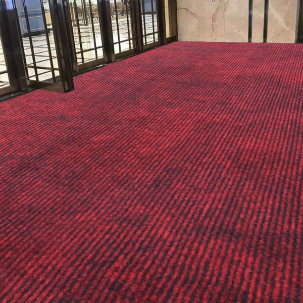 LUXE HOME INTERNATIONAL Luxe Home Arizona Soft Anti-Skid Washable Carpet for Kitchen, Bedroom, Living-Room, Prayer Room, Office, Hotels, Halls ( Maroon_4x14 Feet, Piece of 1 ) - Maroon