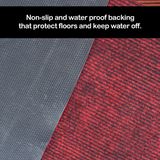 LUXE HOME INTERNATIONAL Luxe Home Arizona Soft Anti-Skid Washable Carpet for Kitchen, Bedroom, Living-Room, Prayer Room, Office, Hotels, Halls ( Maroon_4x14 Feet, Piece of 1 ) - Maroon