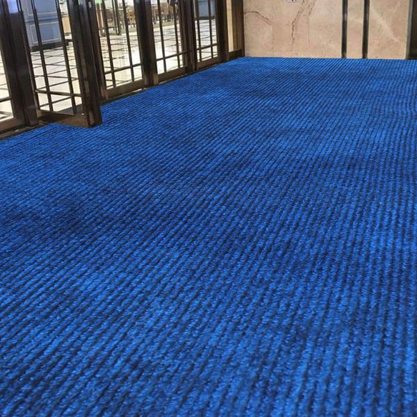 LUXE HOME INTERNATIONAL Luxe Home Arizona Soft Anti-Skid Washable Carpet for Kitchen, Bedroom, Living-Room, Prayer Room, Office, Hotels, Halls ( Blue_4x19 Feet, Piece of 1 ) - Blue