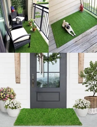Luxe Home International Luxe Home Artificial Grass Carpet ( Size - 6.5x5 Ft, Color - Green, Pack of 1 ) - 6.5x5, Green