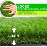 LUXE HOME INTERNATIONAL Luxe Home Artificial Grass Doormat ( Size - 45x75 cm, Color - Green, Pack of 1 ) - Green