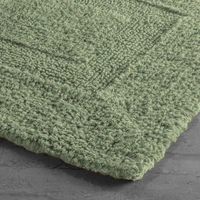 LUXE HOME INTERNATIONAL Luxe Home Bath Mat 3200 GSM Cotton Super Soft Absorbent Paris Mat, Hotel Bath Mat for Bathroom, Kitchen, Doormat, Floor mat ( Pista , 40 Cm x 60 Cm , Pack of 1 ) - 40x60 cm, Pista