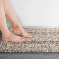 LUXE HOME INTERNATIONAL Luxe Home Bath Mat 3200 GSM Cotton Super Soft Absorbent Paris Mat, Hotel Bath Mat for Bathroom, Kitchen, Doormat, Floor mat ( Peanut , 40 Cm x 60 Cm , Pack of 1 ) - 40x60 cm, Peanut