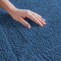 LUXE HOME INTERNATIONAL Luxe Home Bath Mat 3200 GSM Cotton Super Soft Absorbent Paris Mat, Hotel Bath Mat for Bathroom, Kitchen, Doormat, Floor mat ( Teal , 40 Cm x 60 Cm , Pack of 1 ) - 40x60 cm, Teal