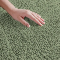 LUXE HOME INTERNATIONAL Luxe Home Bath Mat 3200 GSM Cotton Super Soft Absorbent Paris Mat, Hotel Bath Mat for Bathroom, Kitchen, Doormat, Floor mat ( Pista , 40 Cm x 60 Cm , Pack of 1 ) - 40x60 cm, Pista