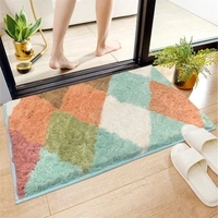 Luxe Home International Luxe Home Bath Mat Canada Diamond Super Soft Anti Skid Slip Water Soak Washable Door Mats for Home, Bathroom Mat, Floor Mat, Kitchen Mat for Floor (40x60 cm) Rust - 40X60 cm, Rust
