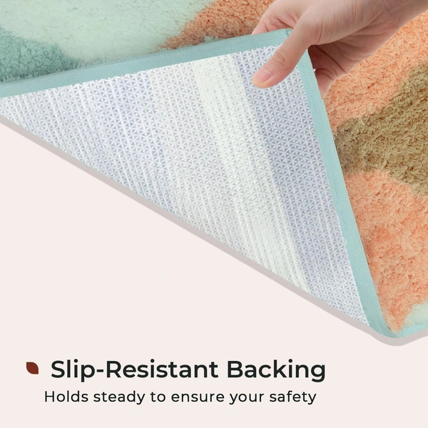 Luxe Home International Luxe Home Bath Mat Canada Diamond Super Soft Anti Skid Slip Water Soak Washable Door Mats for Home, Bathroom Mat, Floor Mat, Kitchen Mat for Floor (40x60 cm) Rust - 40X60 cm, Rust