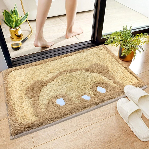 Luxe Home International Luxe Home Bath Mat Canada Panda Super Soft Anti Skid Slip Water Soak Washable Door Mats for Home, Bathroom Mat, Floor Mat, Kitchen Mat for Floor (40x60 cm) Gold - 40X60 cm, Gold