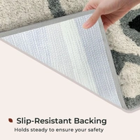 Luxe Home International Luxe Home Bath Mat Canada Panda Super Soft Anti Skid Slip Water Soak Washable Door Mats for Home, Bathroom Mat, Floor Mat, Kitchen Mat for Floor (40x60 cm) Grey - 40X60 cm, Grey