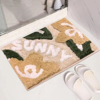 Luxe Home International Luxe Home Bath Mat Canada Sunny Super Soft Anti Skid Slip Water Soak Washable Door Mats for Home, Bathroom Mat, Floor Mat, Kitchen Mat for Floor (40x60 cm) Beige - 40X60 cm, Beige