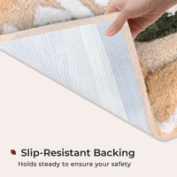 Luxe Home International Luxe Home Bath Mat Canada Sunny Super Soft Anti Skid Slip Water Soak Washable Door Mats for Home, Bathroom Mat, Floor Mat, Kitchen Mat for Floor (40x60 cm) Beige - 40X60 cm, Beige