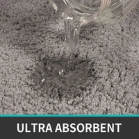 LUXE HOME INTERNATIONAL Luxe Home Bathmat 2800 GSM Microfiber Anti Slip Water Absorbent Machine Washable and Quick Dry Vegas Mats for Bathroom, Kitchen, Entrance ( Taupe , 45x75 Cm , Pack of 1 ) - 45x75 cm, Taupe