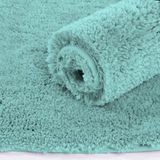 LUXE HOME INTERNATIONAL Luxe Home Bathmat 2800 GSM Microfiber Anti Slip Water Absorbent Machine Washable and Quick Dry Vegas Mats for Bathroom, Kitchen, Entrance ( Aqua , 45x75 Cm , Pack of 1 ) - Aqua