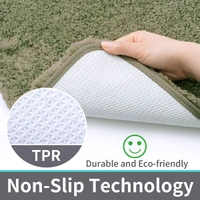 LUXE HOME INTERNATIONAL Luxe Home Bathmat 2800 GSM Microfiber Anti Slip Water Absorbent Machine Washable and Quick Dry Vegas Mats for Bathroom, Kitchen, Entrance ( Green , 45x75 Cm , Pack of 1 ) - 45x75 cm, Green