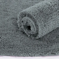 LUXE HOME INTERNATIONAL Luxe Home Runner 2800 GSM Microfiber Anti Slip Water Absorbent Machine Washable and Quick Dry Vegas Mats for Bathroom, Kitchen, Entrance ( Grey , 2x5 Ft , Pack of 1 ) - 2x5 Ft, Grey