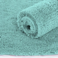 LUXE HOME INTERNATIONAL Luxe Home Runner 2800 GSM Microfiber Anti Slip Water Absorbent Machine Washable and Quick Dry Vegas Mats for Bathroom, Kitchen, Entrance ( Aqua , 2x5 Ft , Pack of 1 ) - 2x5 Ft, Aqua