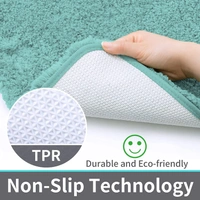 LUXE HOME INTERNATIONAL Luxe Home Runner 2800 GSM Microfiber Anti Slip Water Absorbent Machine Washable and Quick Dry Vegas Mats for Bathroom, Kitchen, Entrance ( Aqua , 2x5 Ft , Pack of 1 ) - 2x5 Ft, Aqua