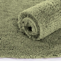LUXE HOME INTERNATIONAL Luxe Home Bathmat 2800 GSM Microfiber Anti Slip Water Absorbent Machine Washable and Quick Dry Vegas Mats for Bathroom, Kitchen, Entrance ( Green , 60x90 Cm , Pack of 1 ) - 60x90 cm, Green