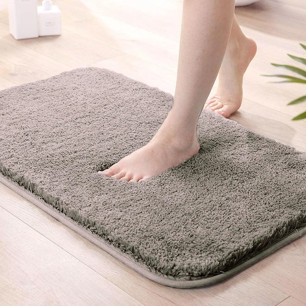 Luxe Home Bathmat 2800 GSM Microfiber Anti Slip Water Absorbent Machine Washable and Quick Dry Vegas Mats for Bathroom, Kitchen, Entrance ( Cocoa , 40x60 Cm , Pack of 1 )