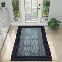 Luxe Home International Luxe Home Block Rubber Coir Door Mat Anti Slip Doormat for Indoor and Outdoor (Silver, 45cm x 75cm) - 45x75 cm, Silver
