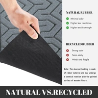 Luxe Home International Luxe Home Block Rubber Coir Door Mat Anti Slip Doormat for Indoor and Outdoor (Silver, 45cm x 75cm) - 45x75 cm, Silver