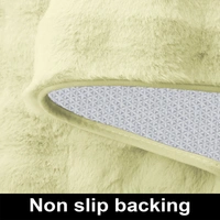 Luxe Home International Luxe Home Bubble Rabbit Fur Floor Runner Super Soft , Washable, Anti Skid Runners for Bedroom - ( 2x5 Feet, Gold ) - 2x5 Feet, Gold