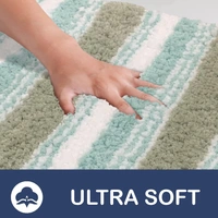Luxe Home International Luxe Home Capetown Bath Mat (40x60 cm) Super Soft Microfiber, Anti Slip Backing, Washable Bathroom Mat Perfect for Bedroom - Lime - 40x60 cm, Lime