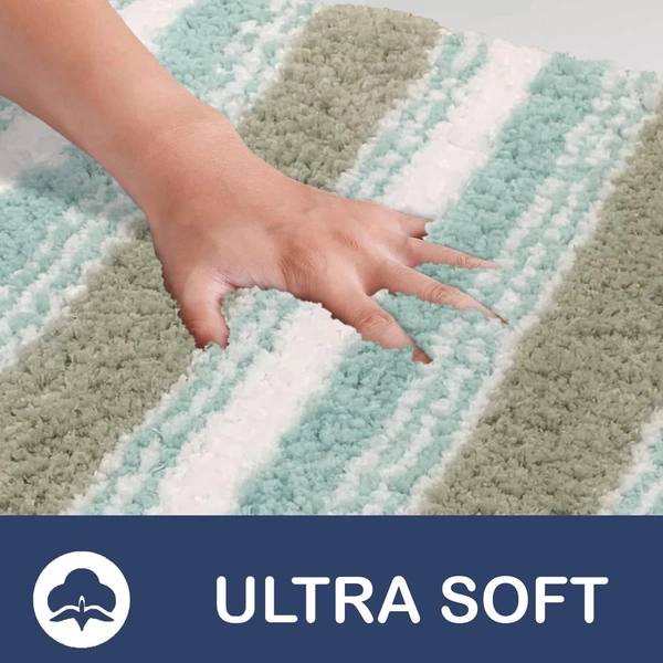 Luxe Home International Luxe Home Capetown Bath Mat (40x60 cm) Super Soft Microfiber, Anti Slip Backing, Washable Bathroom Mat Perfect for Bedroom - Lime - 40x60 cm, Lime