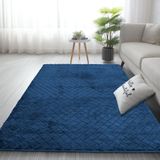 LUXE HOME INTERNATIONAL Luxe Home Carpet Austria Floor Rug Rabbit Fur 1000 GSM Living Room Foot Mats Anti Skid Water Absorbent Easy Machine Washable Rug ( Teal , 4 Ft x 6 Ft , Pack of 1 ) - Teal