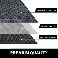 Luxe Home International Luxe Home Coir Door Mat Anti Slip Square Waterproof Doormat for Indoor and Outdoor (Grey, 40cm x 60cm) - 40x60 cm, Grey