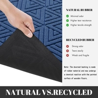 Luxe Home International Luxe Home Coir Door Mat Triangle Anti Slip Waterproof Doormat for Indoor and Outdoor (Blue, 40cm x 60cm) - 40x60 cm, Blue