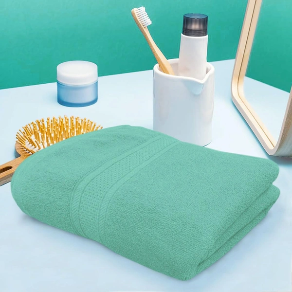 Luxe Home International Luxe Home Cotton Bath Towel 450 GSM Quick Dry Large Size Bathroom Towels for Men & Women, Home, Kitchen, Gym, Spa (70x137 cm, Aqua) - 70x137 cm, Aqua