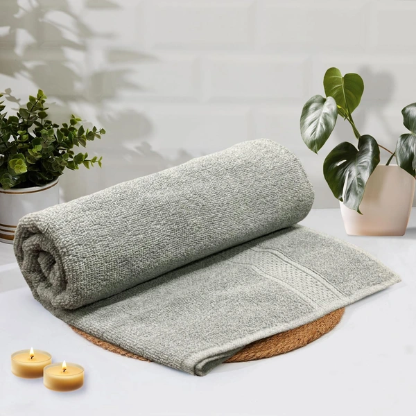 Luxe Home International Luxe Home Cotton Bath Towel 450 GSM Quick Dry Large Size Bathroom Towels for Men & Women, Home, Kitchen, Gym, Spa (70x137 cm, Grey) - 70x137 cm, Grey