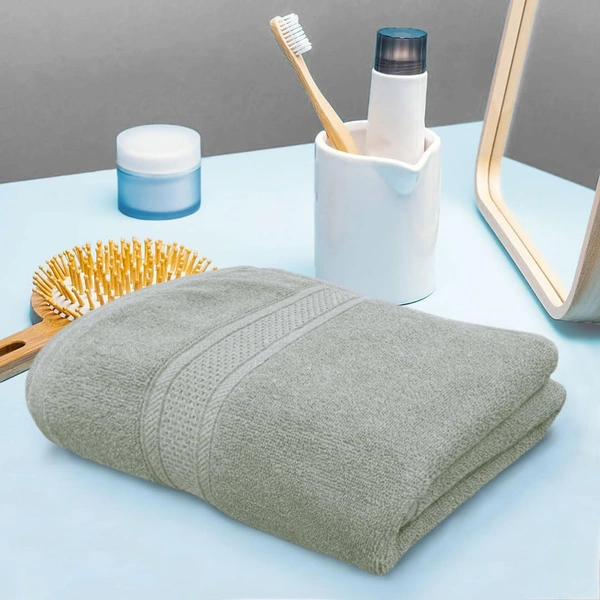Luxe Home International Luxe Home Cotton Bath Towel 450 GSM Quick Dry Large Size Bathroom Towels for Men & Women, Home, Kitchen, Gym, Spa (70x137 cm, Grey) - 70x137 cm, Grey