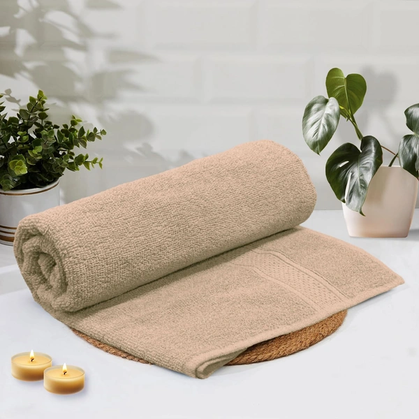 Luxe Home International Luxe Home Cotton Bath Towel 450 GSM Quick Dry Large Size Bathroom Towels for Men & Women, Home, Kitchen, Gym, Spa (70x137 cm, Taupe) - 70x137 cm, Taupe