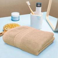 Luxe Home International Luxe Home Cotton Bath Towel 450 GSM Quick Dry Large Size Bathroom Towels for Men & Women, Home, Kitchen, Gym, Spa (70x137 cm, Taupe) - 70x137 cm, Taupe