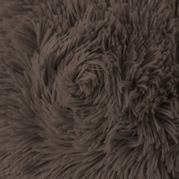 LUXE HOME INTERNATIONAL Luxe Home Cushion Cover Marino Fur Sold Design Ultra Soft for Home Decor, Sofa, Bedroom, Fernituer, Living Room Set of 2 ( 16"x16", Chocolate ) - 16x16, Chocolate